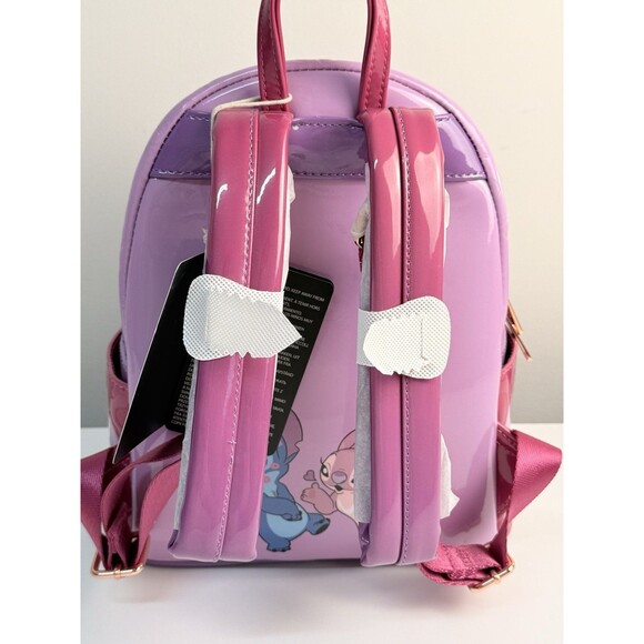 Loungefly Disney Lilo & Stitch Angel & Stitch Heart Moving Mini Backpack - NWT